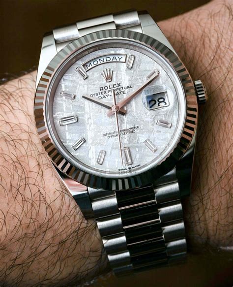 rolex daydate white|rolex day date 40 228239.